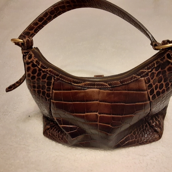 Dooney and Bourke Hobo Croc Print Purse - Picture 3 of 16